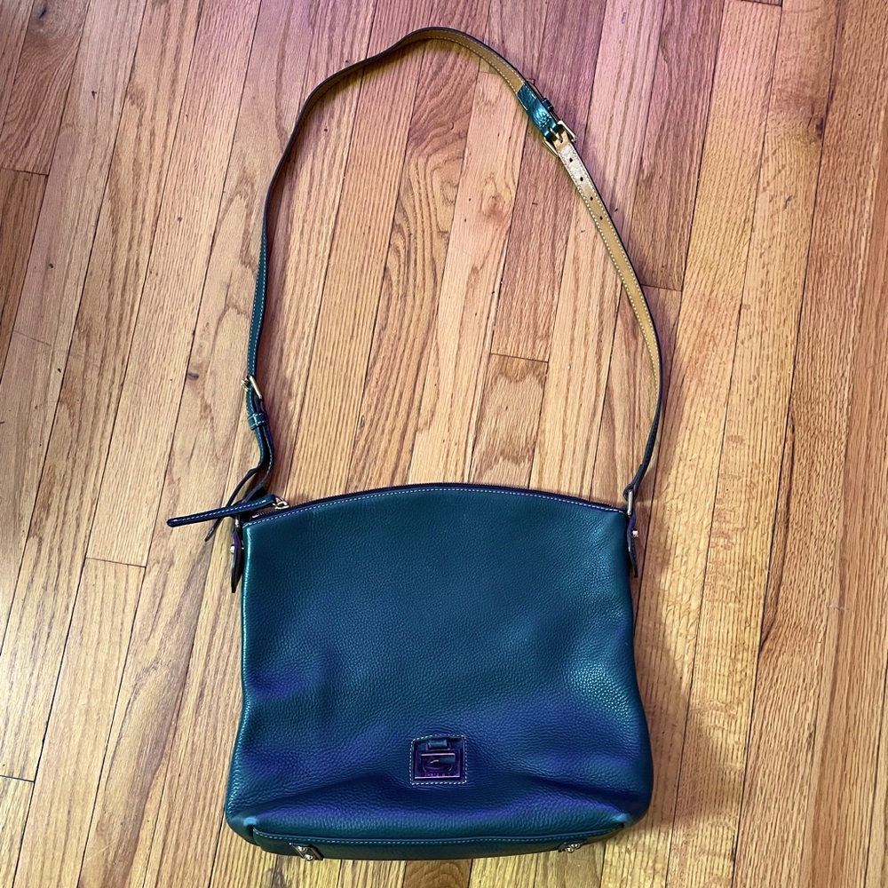 Dooney & Bourke Vintage Rare Pebble Grain Leather Large Hobo Hunter Sac Western